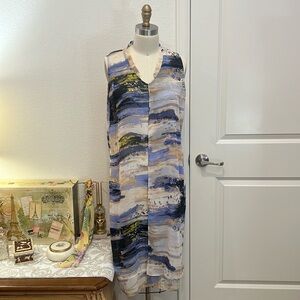 Simply Vera Vera Wang sheer knee length dress size medium